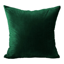 (18 x 18 inches (45 x 45 cm), Dark Green) Plush Velvet Soft Cushion Covers Throw Pillow Case