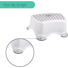 (WHITE STOOL) Kids Toilet Seat And Stool Unisex