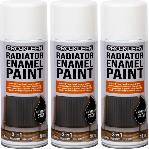 Pro-Kleen (Anthracite Satin , Triple ) Pro-Kleen Enamel Radiator Paint