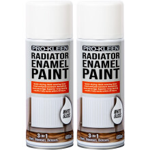(White Gloss, Twin) Pro-Kleen Enamel Radiator Paint