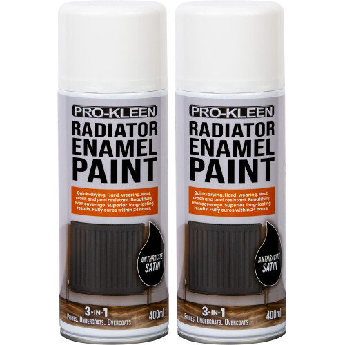 Pro-Kleen (Anthracite Satin , Twin) Pro-Kleen Enamel Radiator Paint