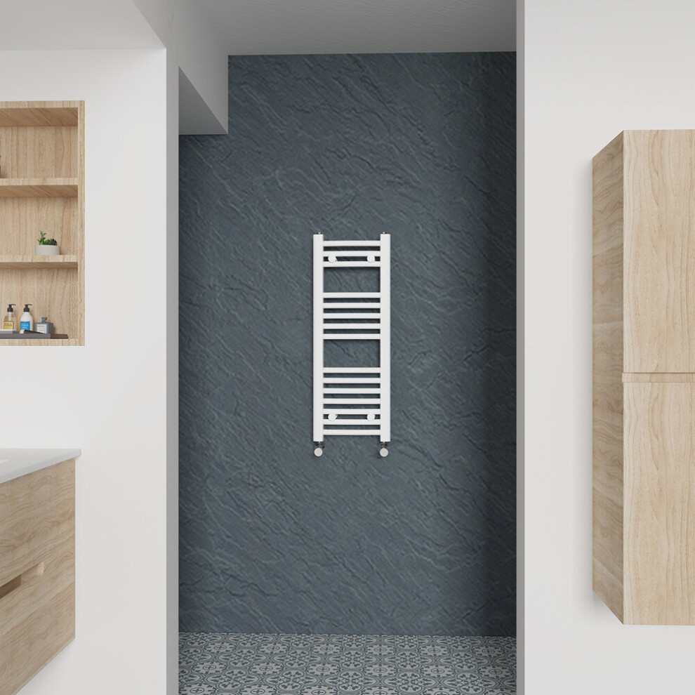 Warmehaus (Curved, 800X300mm) Heated Towel Rail Bathroom Ladder Style Radiator Central Heating White