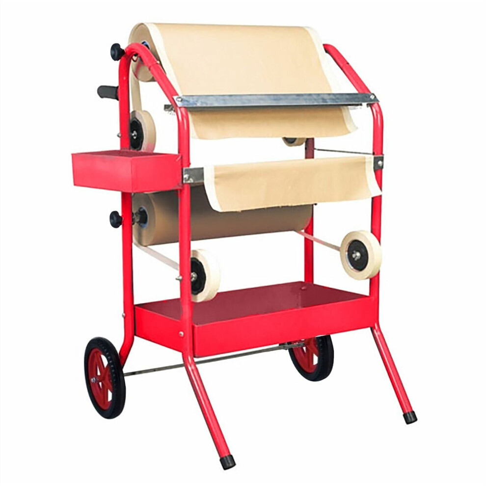 Twin Masking Trolley/Machine Takes 2 x 18" Paper Rolls Dispenser Paint Masking