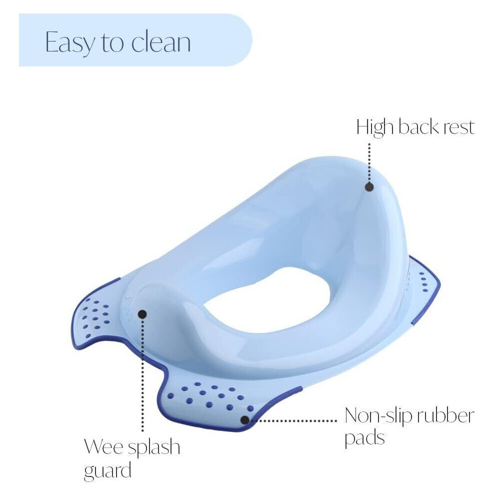 (BLUE TOILET TRAINING SEAT) Kids Toilet Seat And Stool Unisex