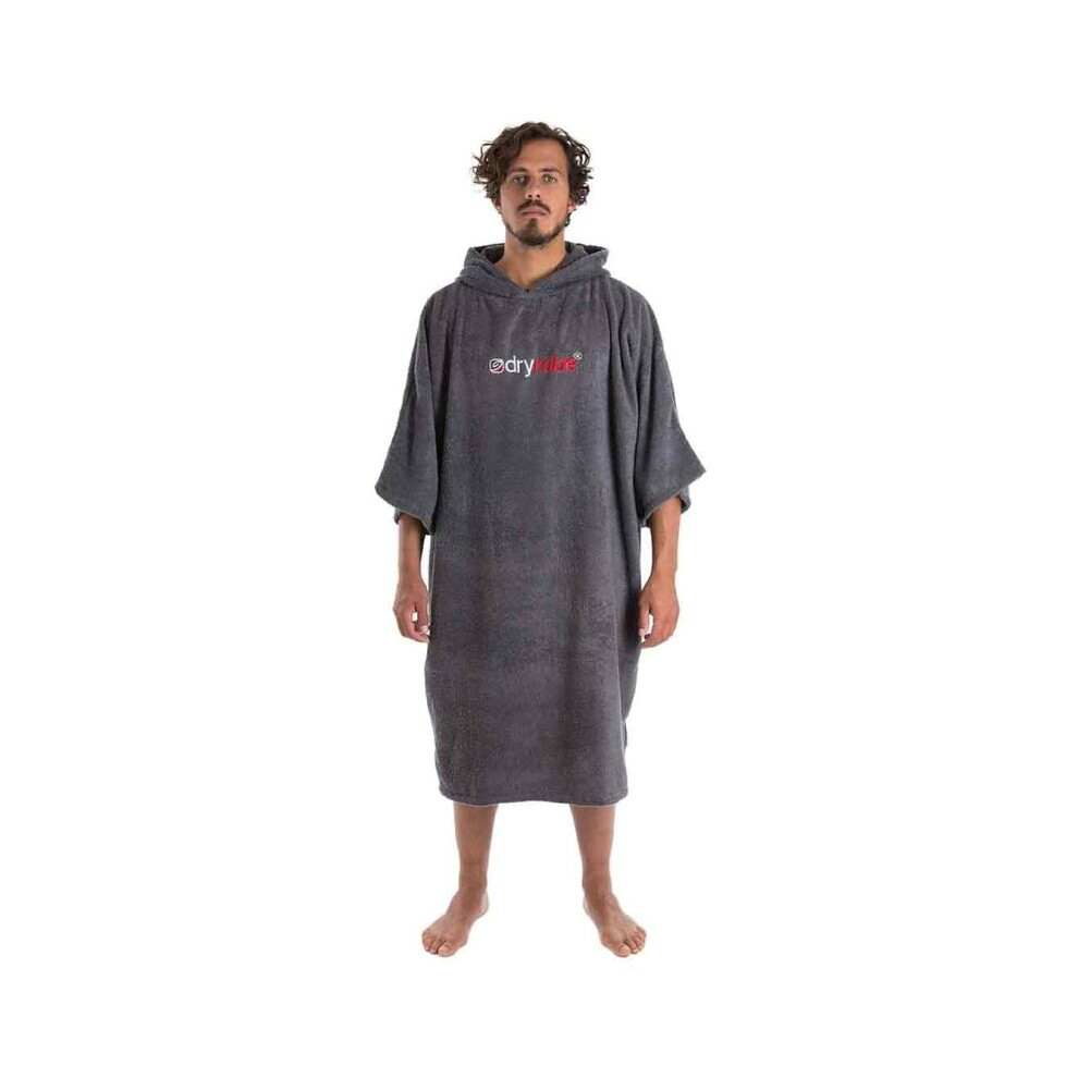 Dryrobe Towelling Changing Robe - GREY - Medium