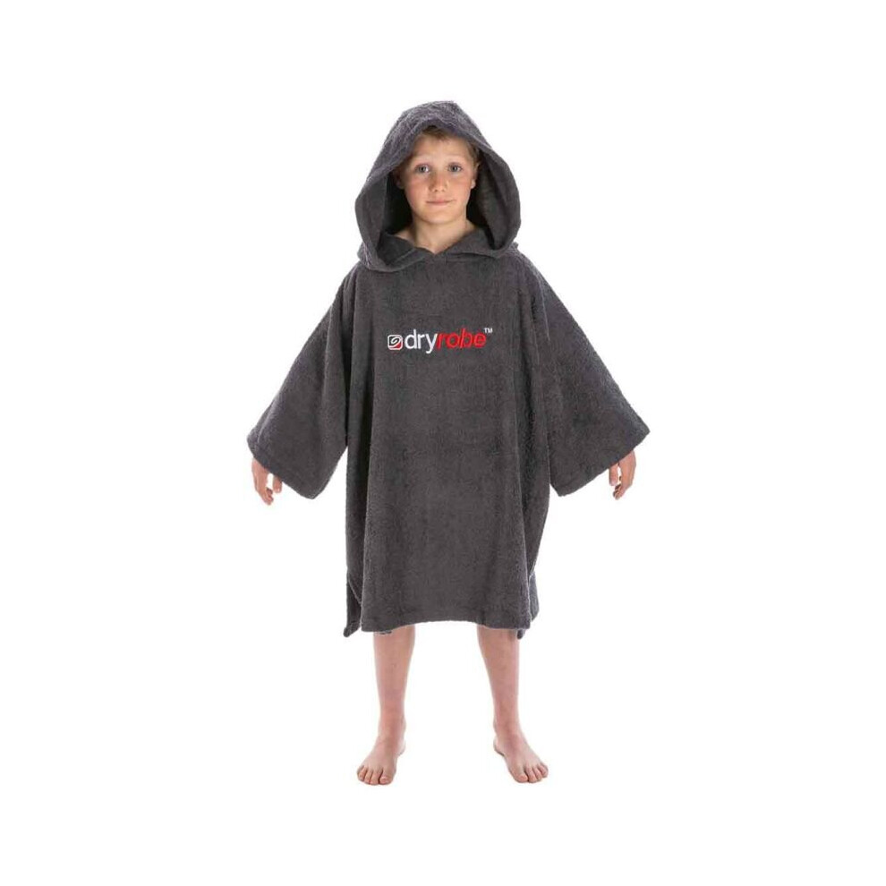 Dryrobe Towelling Changing Robe - Kids 10-14 - GREY