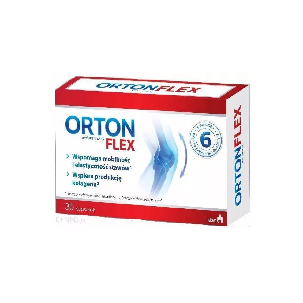 Polskie Suplementy Orton Flex Collagen Healthy Joint Zdrowe Stawy Kolagen Colafit 30 Kap