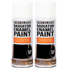 (Twin, Black Matt) Pro-Kleen Enamel Radiator Paint (Matt)