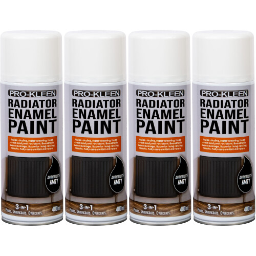 Pro-Kleen (Four, Anthracite Matt) Pro-Kleen Enamel Radiator Paint (Matt)