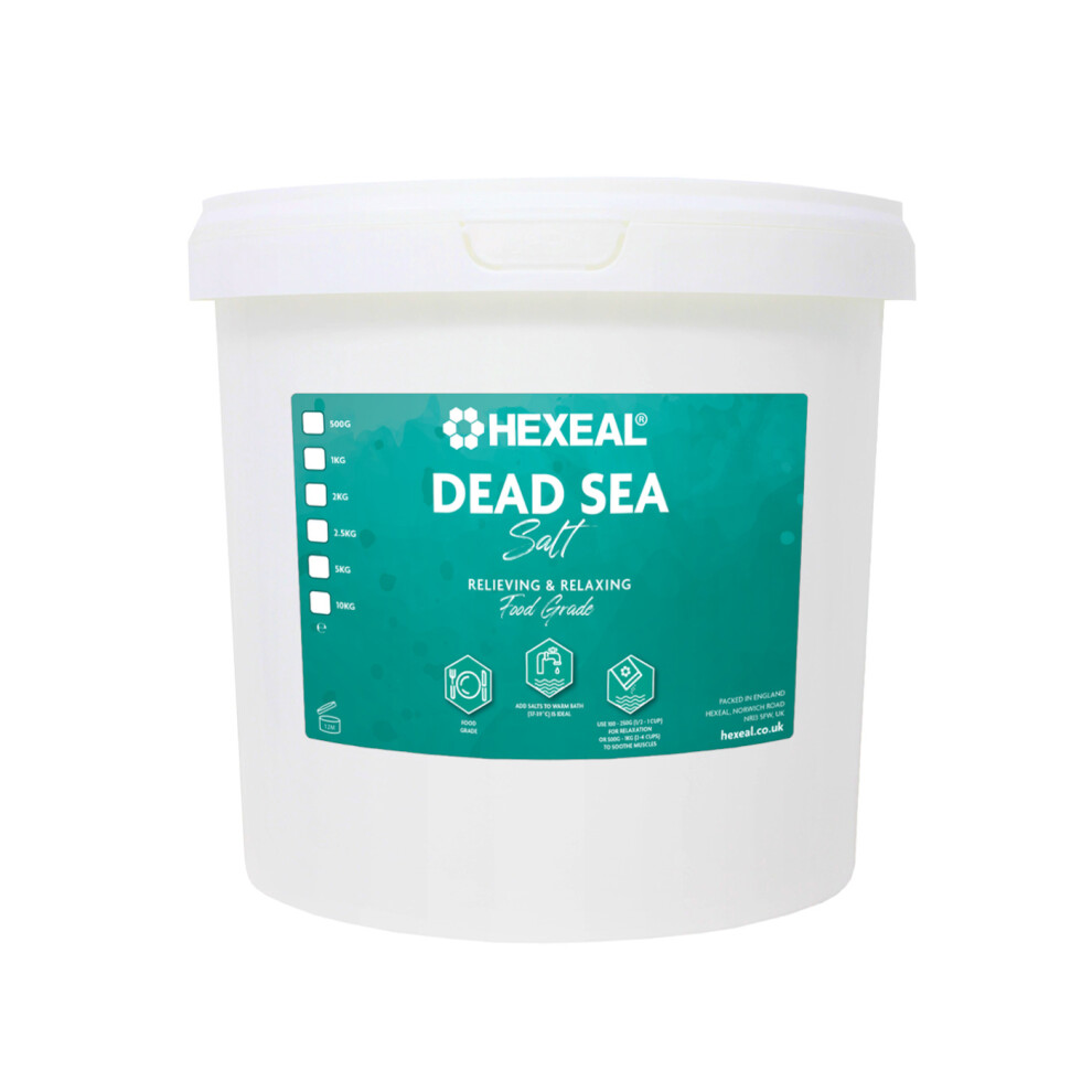 DEAD SEA SALT | 2.5KG BUCKET | 100% Natural | FCC Food Grade