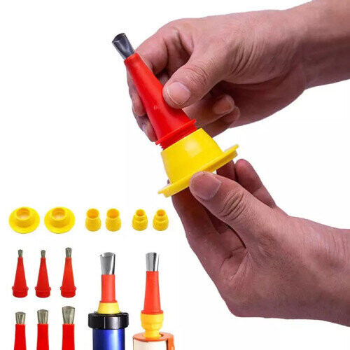 22PCS Stainless Steel Caulking Caulk Nozzle Applicator 1