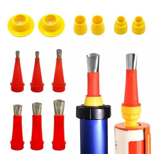 22PCS Stainless Steel Caulking Caulk Nozzle Applicator