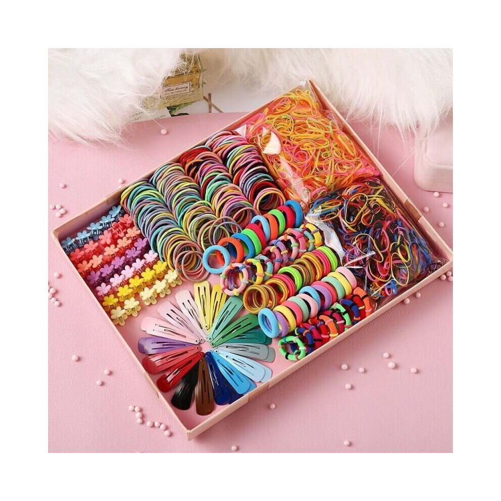 Girls Rubber Band Child Hair Band Ponytail Kid Hair Accessories Set