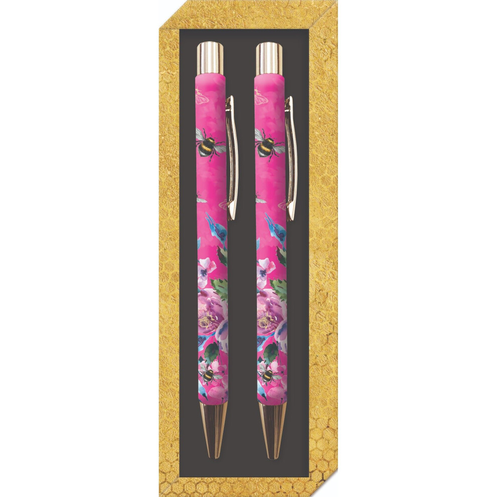 Gifted Stationery Queen Bee Gift Boxed Pen Set Pair Of Pens In Gift Box