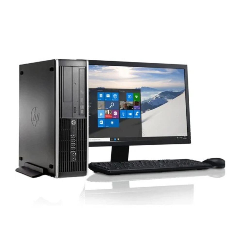 FCS Complete set of 21.5in Monitor & HP 8300 i5-3470 SFF PC, 8GB RAM, 500GB HDD, Wi-Fi, Windows 10 Pro