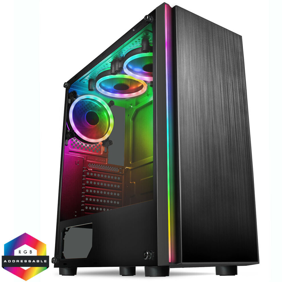 FCS Gaming PC Computer Intel Quad Core i5 8GB DDR3 500 GB Win10 Antivirus