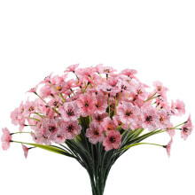 (Pink) Outdoor Plastic Plants Garden Porch Decor Artificial Flowers Fake Flowers