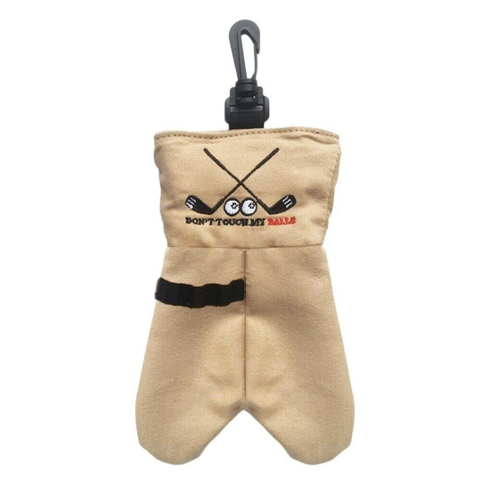 (C) Funny Golf Ball Pouch Golf Ball Pocket Portable Golf Ball Carrier Golf Bag