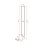 Living And Home Metal Rectangular LED Floor Lamp with Black Base 4