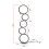 Living And Home Modern 5-Ring Touch Control LED Floor Lamp for Living Room 3