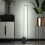 Living And Home Metal Rectangular LED Floor Lamp with Black Base 2