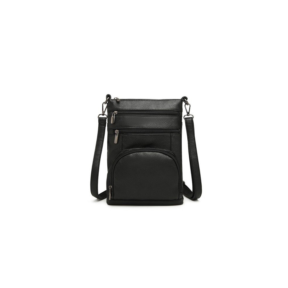 (Black) Miss LuLu Rfid-Blocking Crossbody Bag