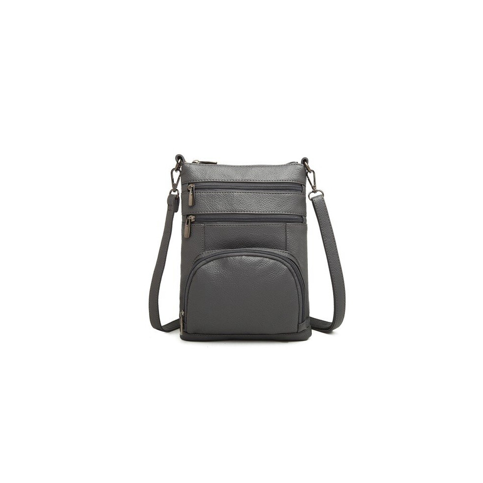 (Grey) Miss LuLu Rfid-Blocking Crossbody Bag