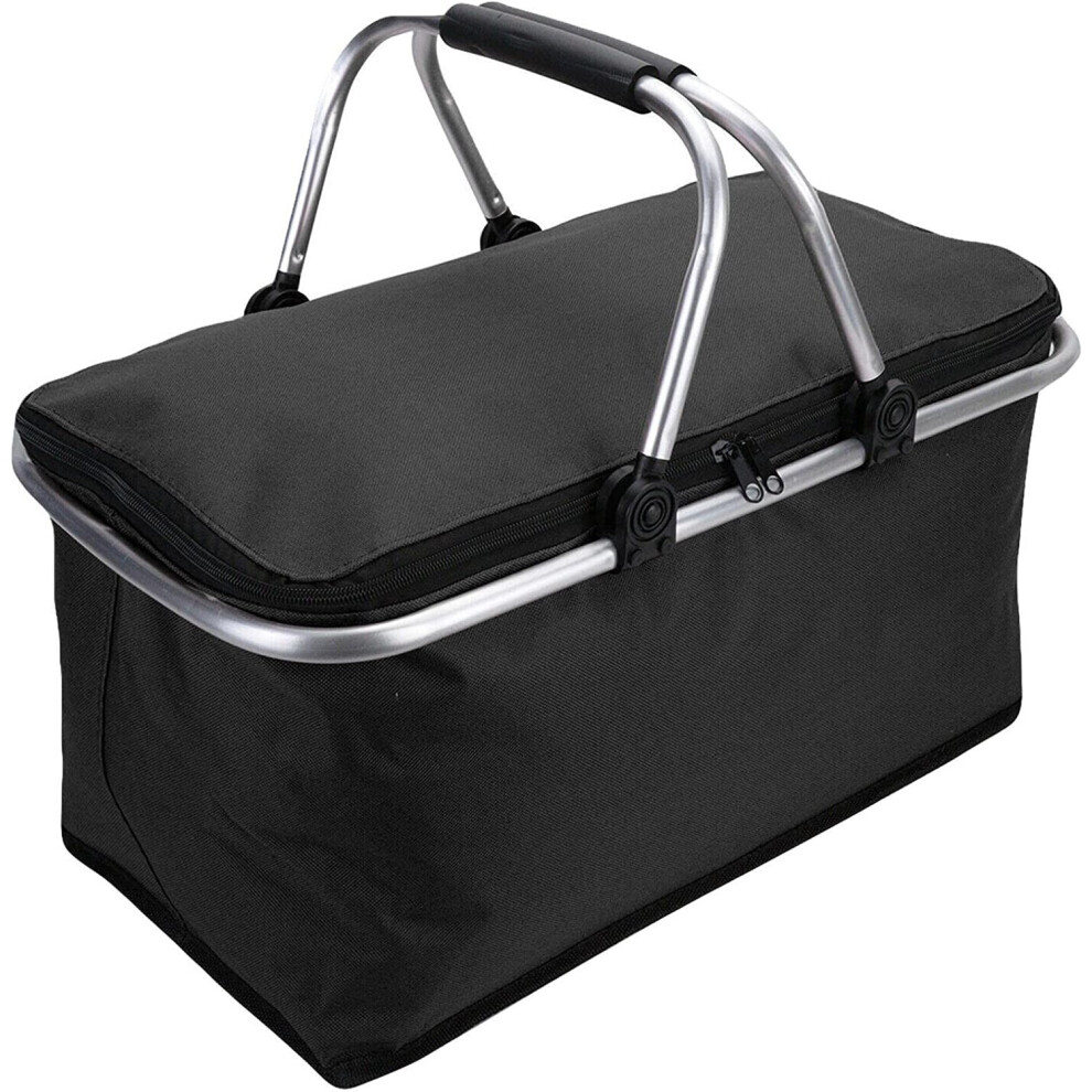 True Face Cooler Bag 30L Picnic Lunch Camping Food Box Folding Basket