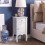 Living And Home (White) Wooden Bedside Side Table Nightstand with Drawer 1