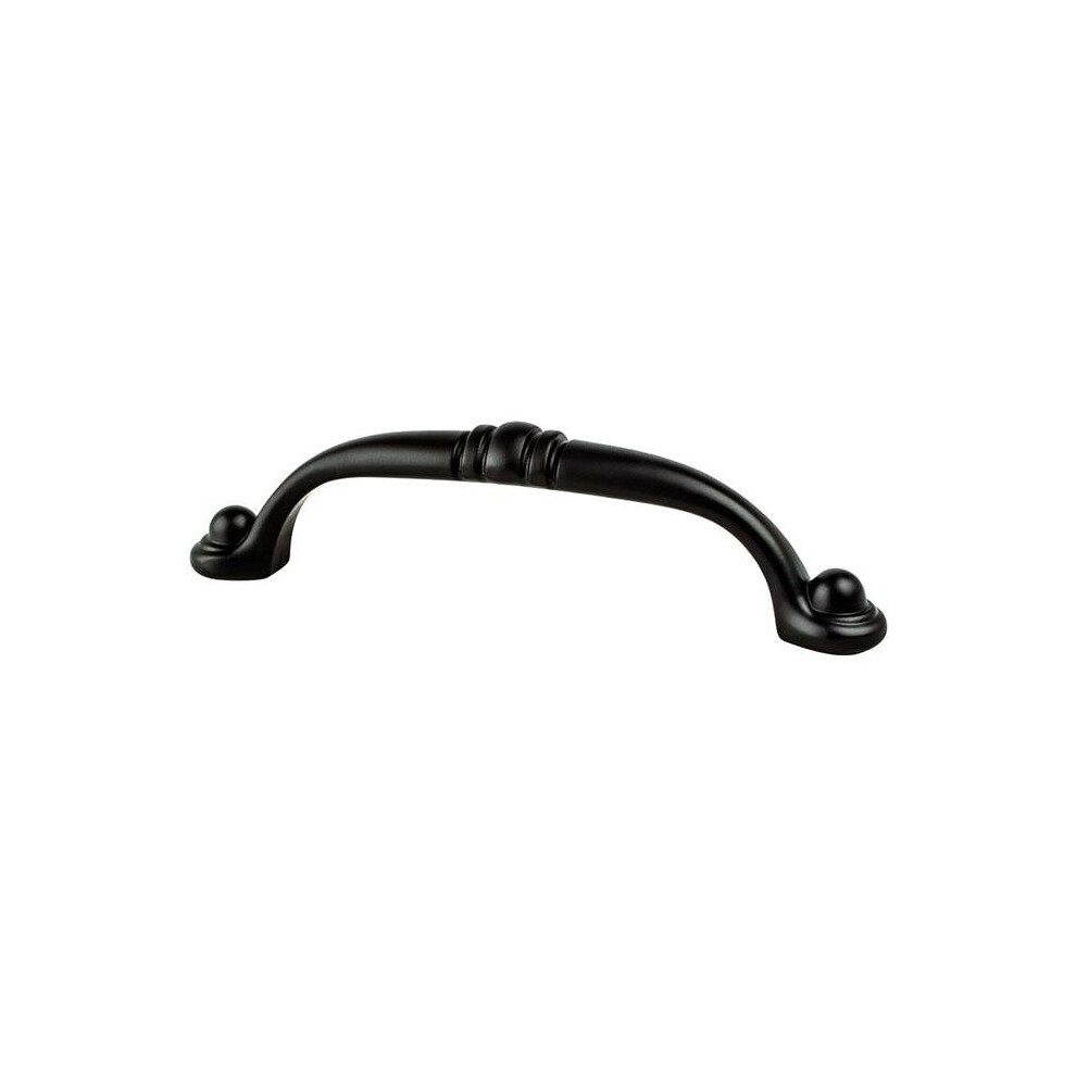 Berenson Be9195 1055 96 Mm Advantage Plus Three Arch Traditional Cabinet Pull, Matte Black 724086774913