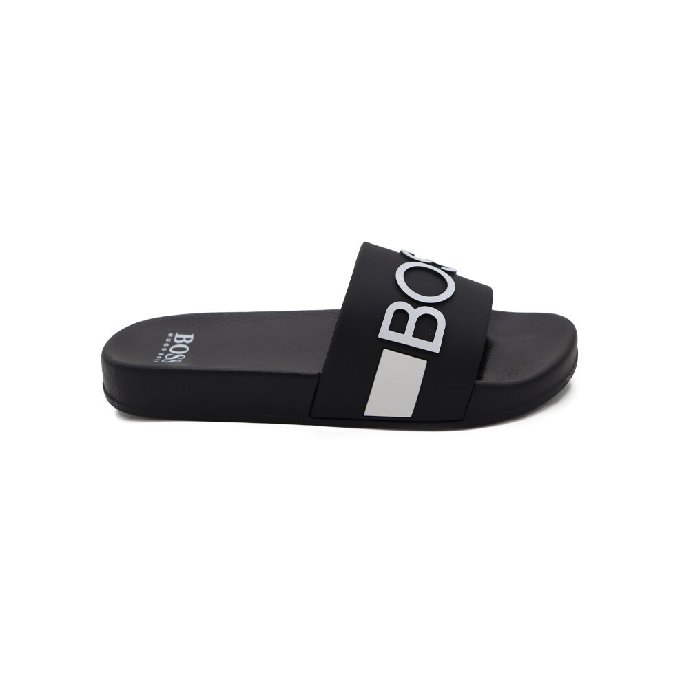 ( J29274 09B-5) Hugo Boss Boy's  J29274 09B Casual Slides Black