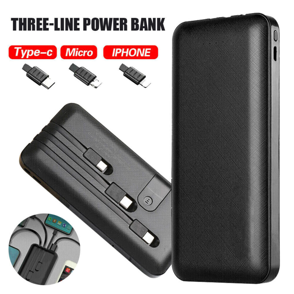 Power Bank 30000mAh USB Type C Portable Charger External Battery Bank