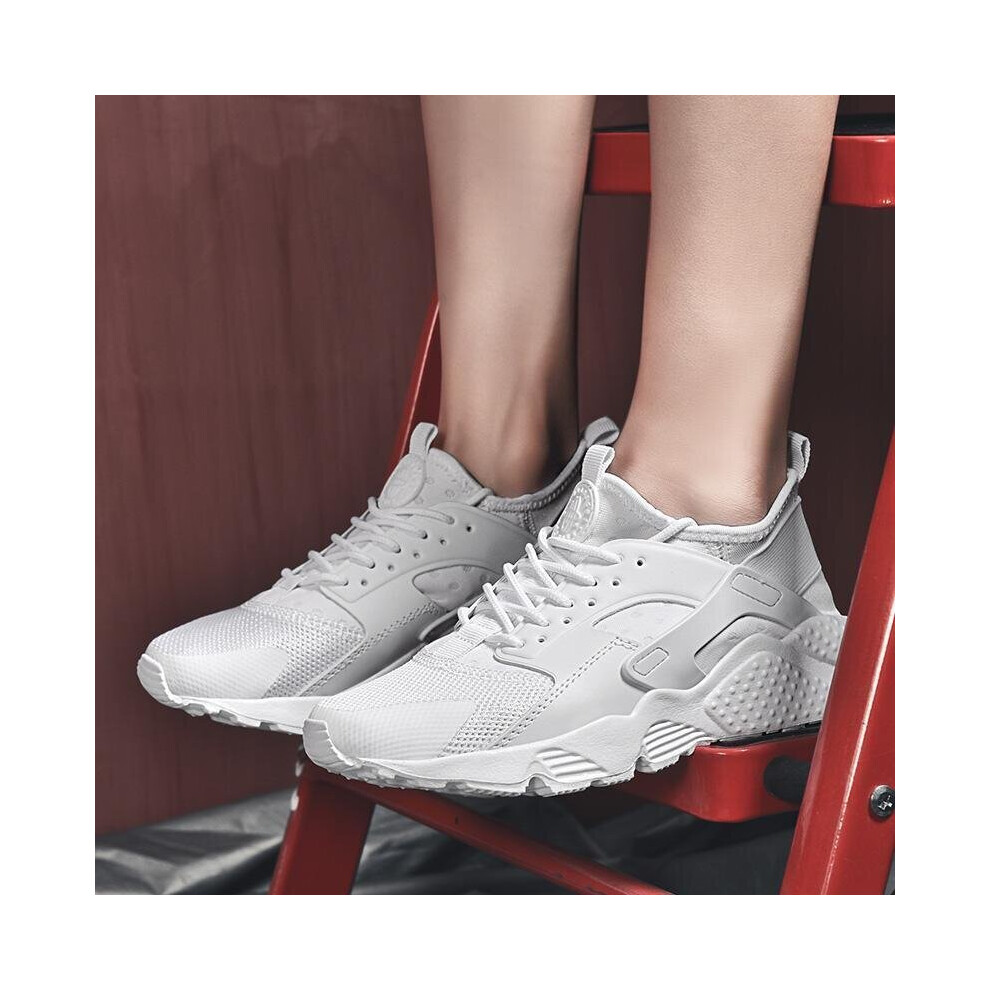 (UK7-EU41, White) Men's Trainers Outdoor Sports Running Shoes Casual Sneakers Walking Tennis Gym