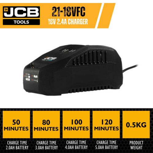 JCB JCB 18V 2.4A FAST CHARGER 21-18VFC 1