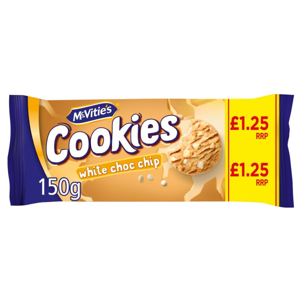 Mcvitie's Cookies White Choc Chip 150g ( pack of 12 )