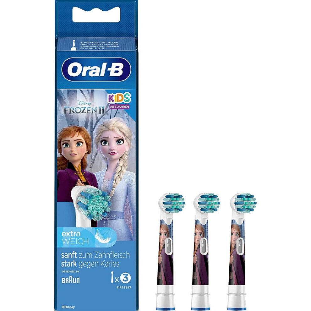 Oral-B Stages Frozen Ii Kids Electric Toothbrush Head - 3 Pack White