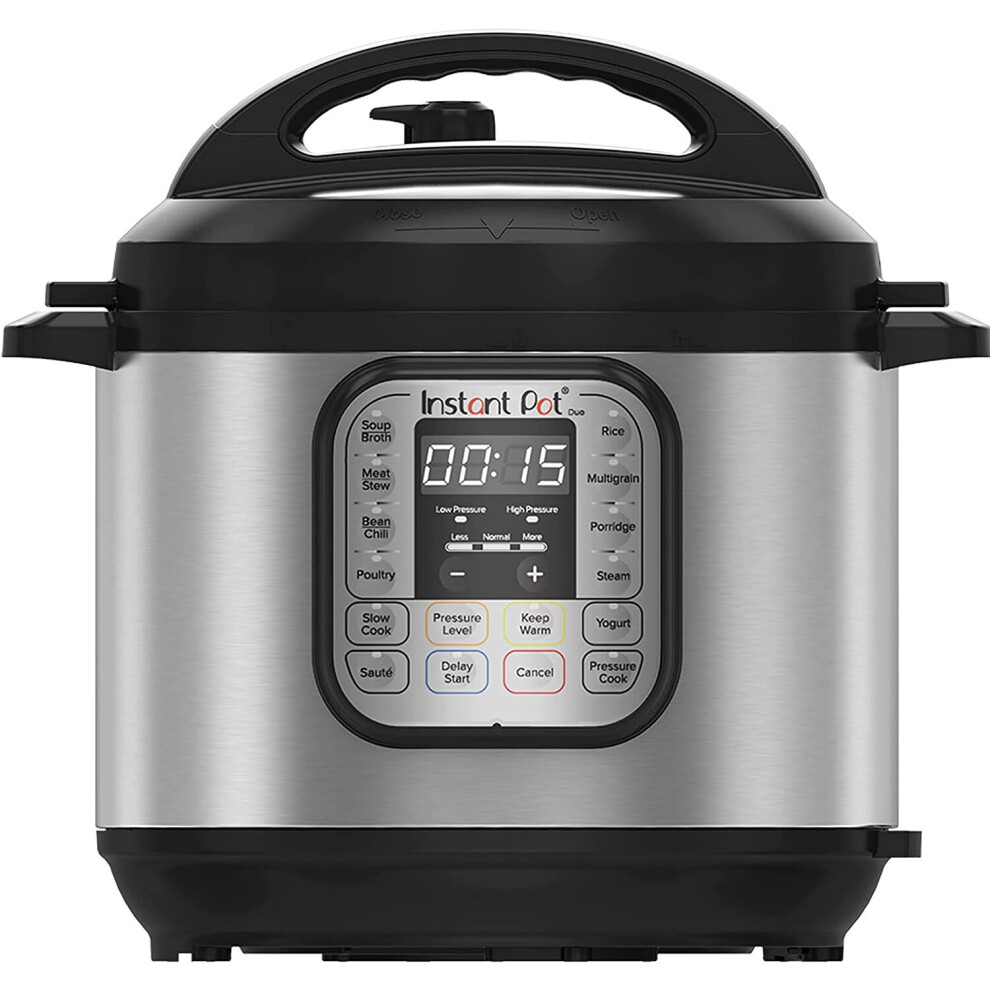 Duo 7-in-1 Smart Cooker,5.7L Pressure Cooker,Brushed Stainless Steel