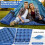 Self Inflating Camping Mat Pillow Roll Up Mattress/Pad Sleeping Bed UK 4