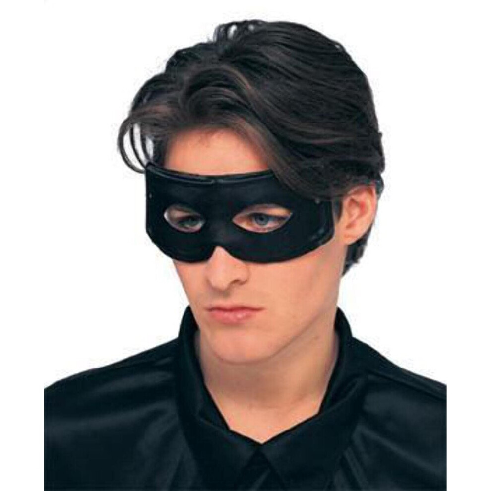 Rubies Black Domino Eye Mask Zorro Thief Burg