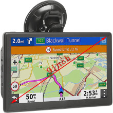 Sat Nav (9 inch), Sat Navs for Cars Truck Lorry HGV LGV Motorhome, with 2025 UK Europe Maps, Postcodes & POI, Lane Guidance, Driver Alerts
