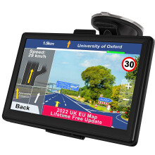 7 Inch Sat Nav - GPS Navigation for Car, with Storage Bag, 2023 UK Europe Maps, Free Life Time Updates, GPS Navigator