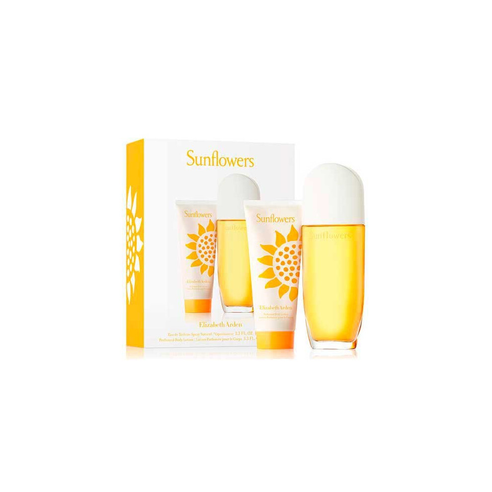 Elizabeth Arden Sunflowers 100ml EDT & 100ml Body Lotion Gift Set