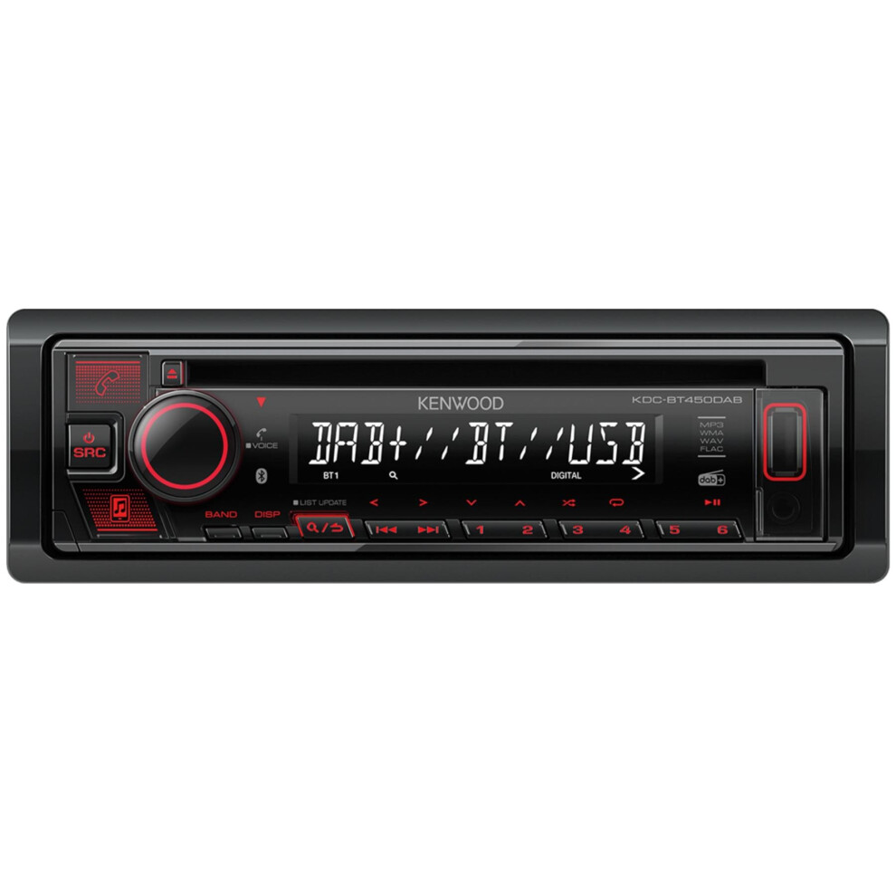 Kenwood KDC-BT450DAB Car CD-USB Receiver DAB+ Digital Radio/Bluetooth