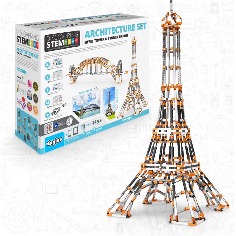 STEM ARCHITECTURE SET - Eiffel Tower and Sydney Bridge