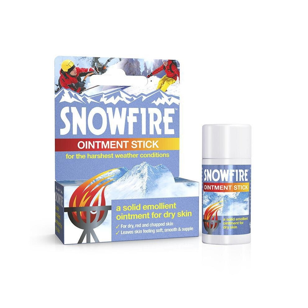 Aloe Vera 2 X Snowfire 18G Ointment Stick Dry, Itchy, Irritated Skin. Aloe Vera, Rose Oil,