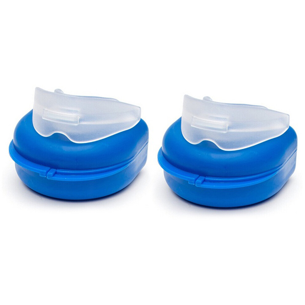 Gum Shield Dental Clear Gel Mouth Guard Night Teeth Grinding 2 Pack