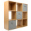 Charles Jacobs (3 Grey Drawers) Charles Jacobs Oak 9 Cube Open Book Shelf Storage 1