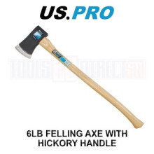 US PRO Tools 6LB Felling Axe With Hickory Handle Log Splitting Maul 4541