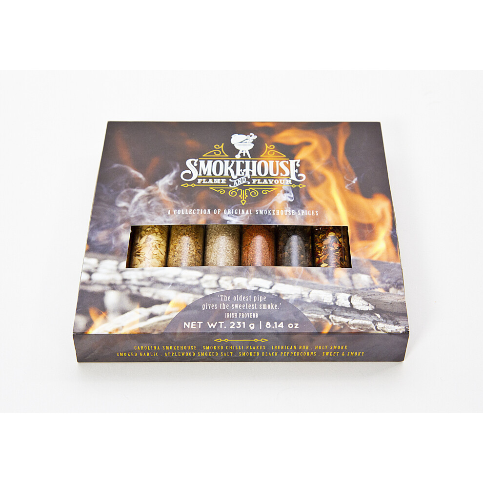 Cape Herb & Spices Smokehouse Flame & Flavour: 8 Smoked Spices Gift Set For Bbq & Grilling