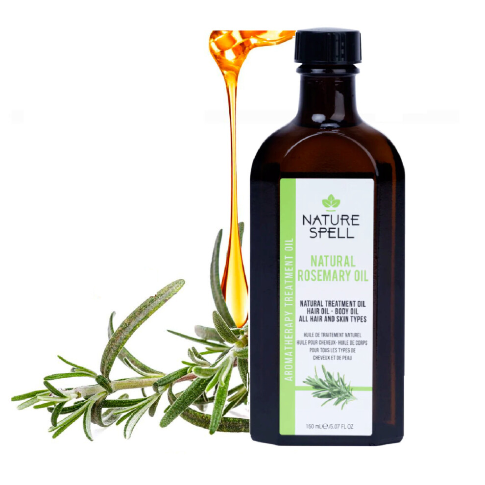 (1 Bottle ) Nature Spell Rosemary Oil For Hair Growth, Hair Loss & Healthy Skin - 150ml